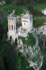 View of Torretta Pepoli, Erice, Trapani, Sicily, Italy