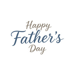 Fathers Day Celebration Typography Vector Illustration