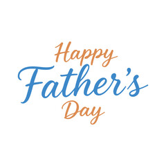 Fathers Day Greeting Typography Vector Illustration
