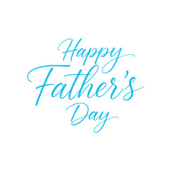 Fathers Day Typography Message Vector Illustration
