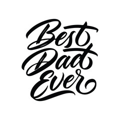 Stylish Fathers Day Typography Artwork Vector Illustration