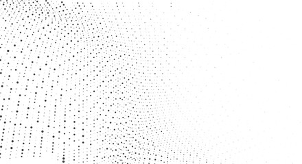 Minimal Black Dots Wave Abstract Background for Website Banner Design Modern Digital Art