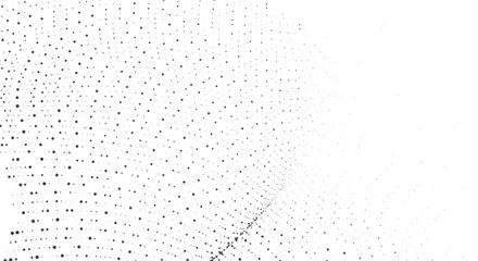 Minimal Black Dots Wave Abstract Background for Website Banner Design Modern Digital Art