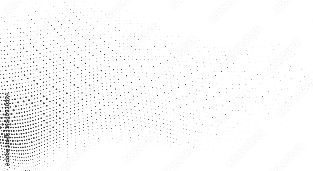 Wall mural clean abstract mesh dot wave background for website banner or hero section