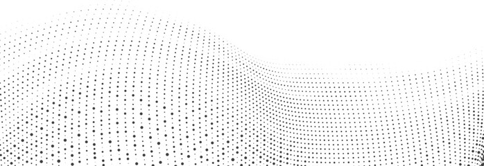 Smooth Dot Mesh Wave Grid for Modern Website Hero Section or Banner Background © gd-house