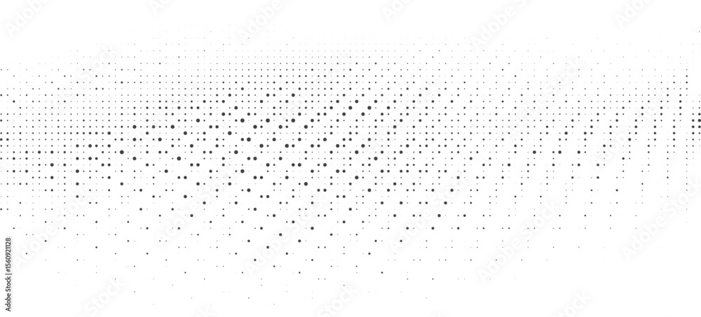 Wall mural flowing mesh dot wave line background for website hero banner or landing page