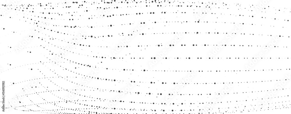 Wall mural flowing mesh dot wave line background for website hero banner or landing page