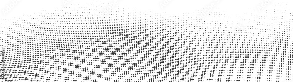Wall mural smooth square dot mesh grid wave for modern website banner or hero section