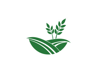  Eco Farm Logo Design Sustainable Organic Agriculture Symbol, Green Leaf Nature Branding Icon for Business and Environment
