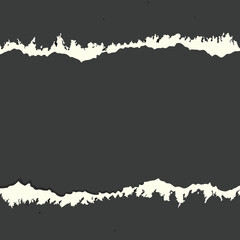 Fototapeta premium Abstract grey background with cream tattered edges for creative design and illustration