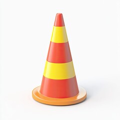 Traffic cone, isolated, studio, safety (1)