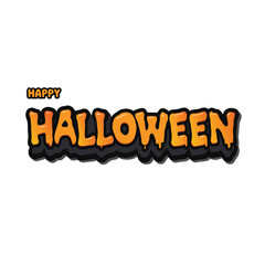 Happy halloween lettering Free Vector   illustration
