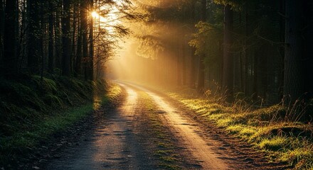 Forest Path, Sunbeam Magic