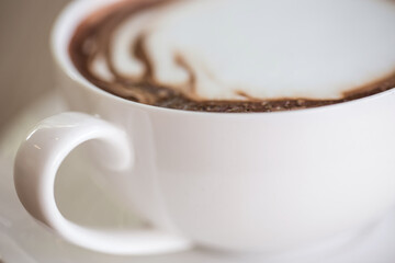 Cappuccino Coffee, Cup of Cappuccino Coffee, Cup of  Hot Chocolate