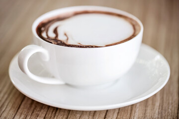 Cappuccino Coffee, Cup of Cappuccino Coffee, Cup of  Hot Chocolate