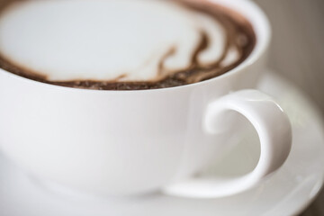 Cappuccino Coffee, Cup of Cappuccino Coffee, Cup of  Hot Chocolate