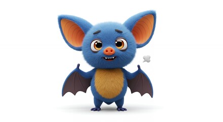 Fototapeta premium Cartoon bat character illustration