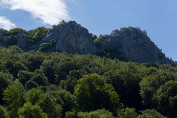 Balkan mountain range, known locally also as Stara planina. The mountain chain of the folded...