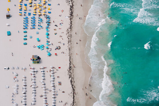 areal view of Miami beach