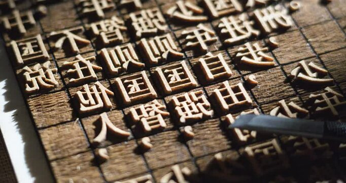 Young China Speaks of Movable Type Printing