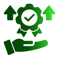 Premium Quality Assurance Badge from the Business Automation icon collection (Solid Gradient style)