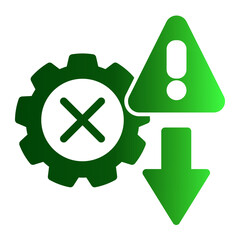 System Error Alert from the Business Automation icon collection (Solid Gradient style)