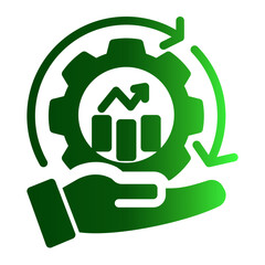 Corporate Operations Dashboard from the Business Automation icon collection (Solid Gradient style)