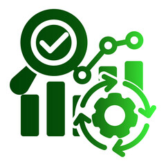 Business Data Analytics Report from the Business Automation icon collection (Solid Gradient style)