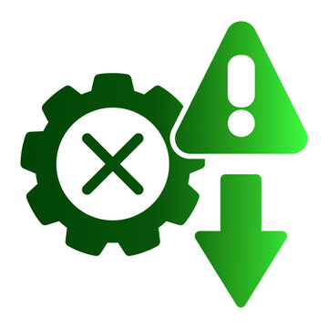 System Error Alert from the Business Automation icon collection (Solid Gradient style)