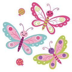 Candy Shop colored Butterflies with a Gentle touch, placed in a Birthday theme and styled with wearing a cape