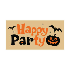 vector illustration of a happy party card