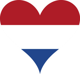 Heart Flag Netherlands, Heart Netherlands Flag