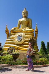 Big buddha temple. Thailand, Phuket. High resolution photo.