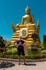 Big buddha temple. Thailand, Phuket. High resolution photo.