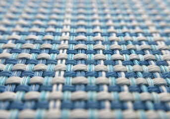 Fototapeta premium close up of blue fabric