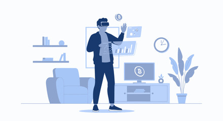 Modern Finance Virtual Reality Immersive Experience In The Comfort Of Home