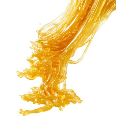 Dripping Honey Stream Isolated on White – High-Resolution Stock Photo.  honey texture closeup, pure honey stream, organic honey drip, glossy honey surface, realistic honey drip, honey macro image, f

