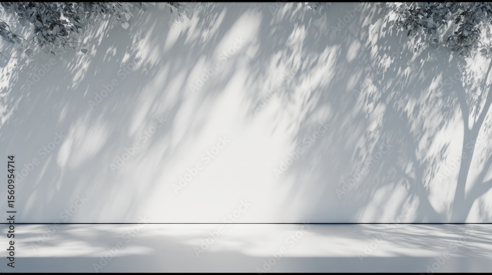 Poster serene misty forest landscape with tall trees shrouded in fog and soft sunlight filte through dense 