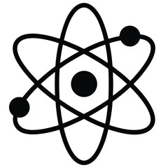 Chemist element isolated atomic structure model on white backgroun
