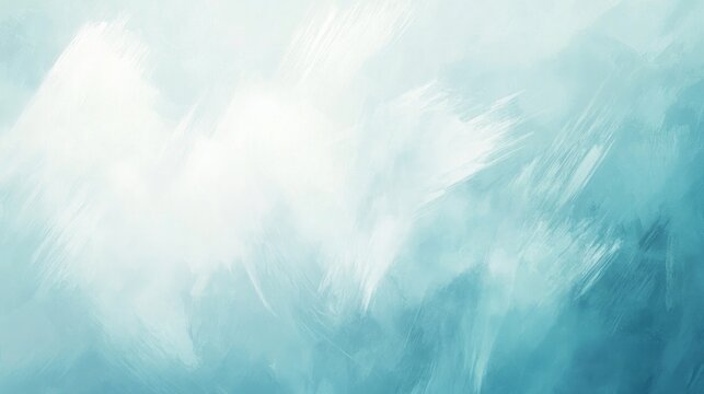 Soft blurred brush strokes in light blue and white tones create a dreamy impressionistic background with subtle gradients Perfect for use in modern digital or print design