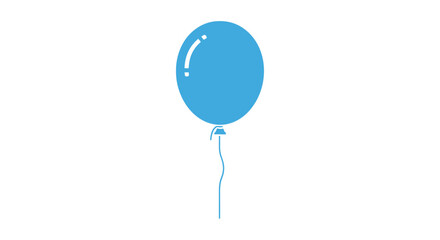 Blue balloon party decoration vector illustration for birthday celebration and special occasions design 1 vector