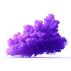 Fototapeta premium Vibrant Purple Smoke Cloud Creating a Visually Striking Atmosphere