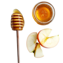 Sweet Honey in Glass Cup Isolated on White Background – High-Resolution Image. 
 organic honey on white, pure honey in cup, liquid gold honey, bee honey photo, sticky sweet honey, honey in clear glas

