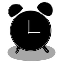 alarm clock icon isolated on white background.