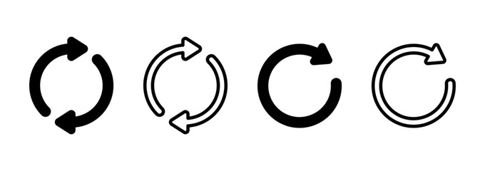 Refresh icon logo design. Reload sign and symbol. Update icon.