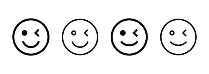 Smile icon logo design. smile emoticon icon. feedback sign and symbol
