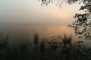 sunrise over the river