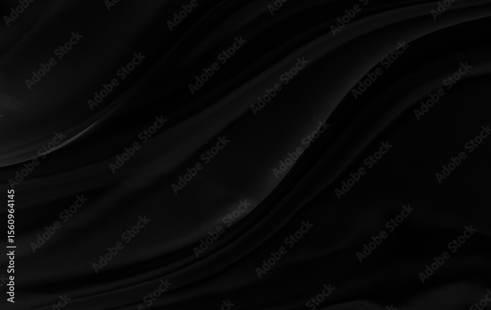 Aufkleber black gray satin dark fabric texture luxurious shiny that is abstract silk cloth background with pat