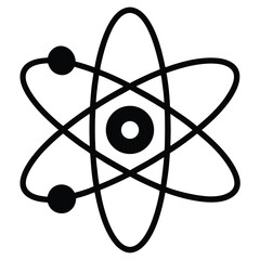 physicist element isolated scientific diagram on white background