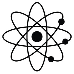 physicist element isolated scientific diagram on white background